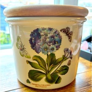 Portmeirion Botanic Garden storage jar Blue Primrose **Rare**